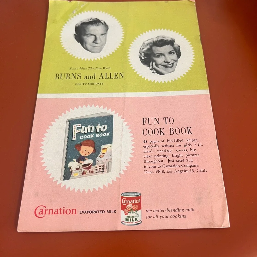 Vintage 1957 Carnation Failure-Proof Recipes Booklet‎ Mid-Century Advertising